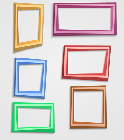 set of angular polygonal frameworkのイラスト素材