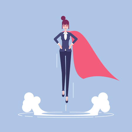 Super businesswoman illustrationのイラスト素材