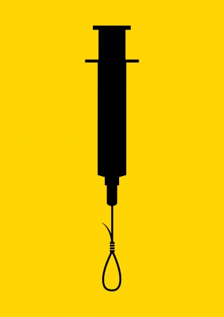 poster against drugs. No drugs, No narcotic, vectorのイラスト素材