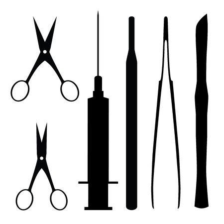 medical tools, abstract vector illustration のイラスト素材