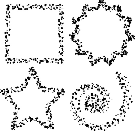 dot shapesのイラスト素材