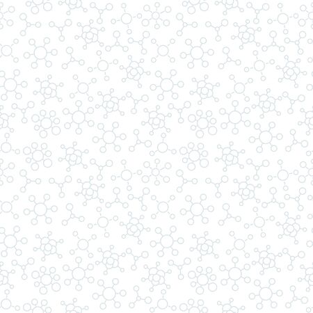 Formula molecules seamless pattern background. Chemical science. Vector line contour.のイラスト素材