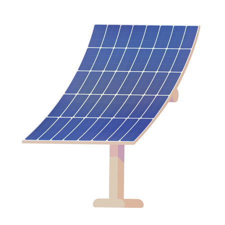 Panels for converting the energy of the sun into electricity.のイラスト素材