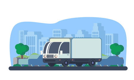 Delivery truck.のイラスト素材
