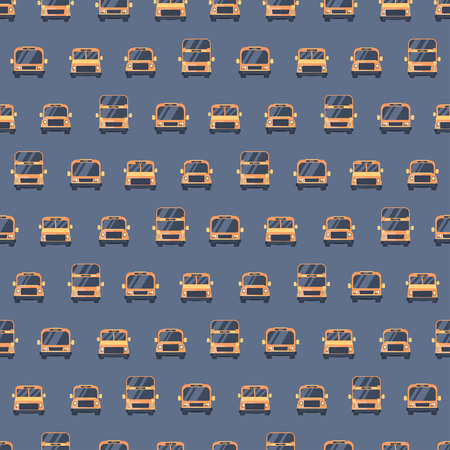 Pattern from various buses. School, excursion, tourist and double decker buses. Seamless background....