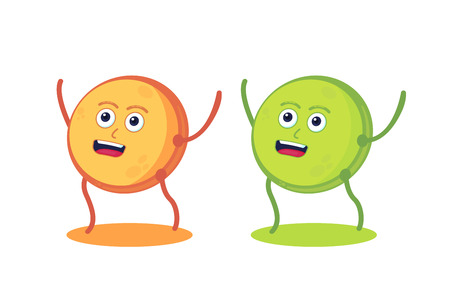 Lentils seeds character. Healthy food. Vegan protein resource food. Vector flat illustration.のイラスト素材