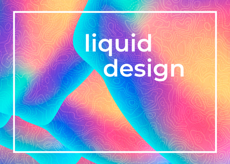 Abstract background with gradient color shapes and texture of embossed topographic map.のイラスト素材