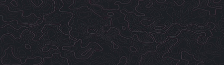 Relief topographic map of the area with high-level contour contours and geodetic grid. Abstract vectror line background isolated on white.のイラスト素材