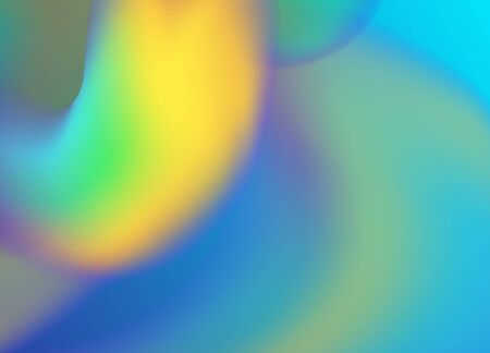 Abstract background with gradient color shapes. Liquid color cover. Holographic shape element. Vector backgroundのイラスト素材