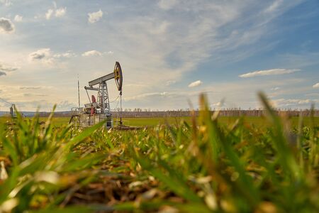 Technological oil and gas production. Production, transportation and processing of oil and gas. Production for the world's population.の写真素材