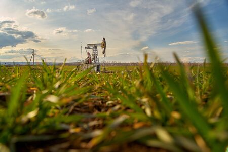 Technological oil and gas production. Production, transportation and processing of oil and gas. Production for the world's population.の写真素材