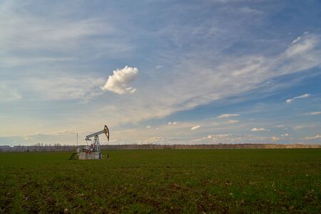 Technological oil and gas production. Production, transportation and processing of oil and gas. Production for the world's population.の写真素材
