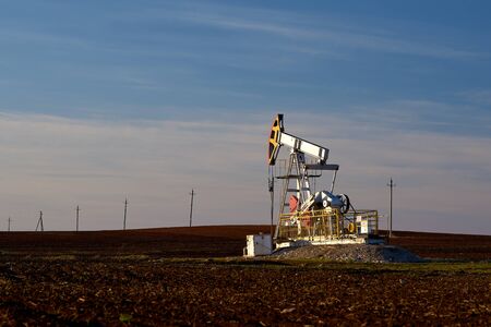 Technological oil and gas production. Production, transportation and processing of oil and gas. Production for the world's population.の写真素材