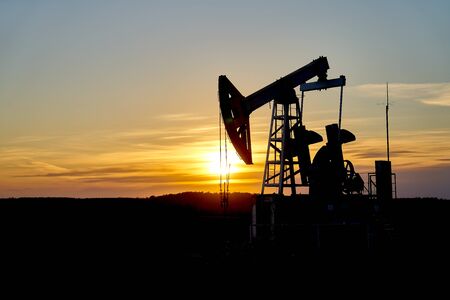 Technological oil and gas production. Production, transportation and processing of oil and gas. Production for the world's population.の写真素材