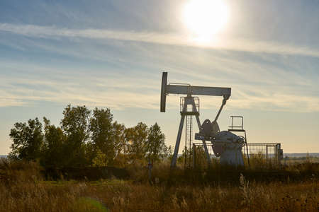 Technological oil and gas production. Production, transportation and processing of oil and gas. Production for the world's population.の写真素材