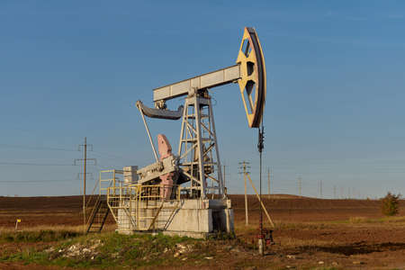Technological oil and gas production. Production, transportation and processing of oil and gas. Production for the world's population.の写真素材