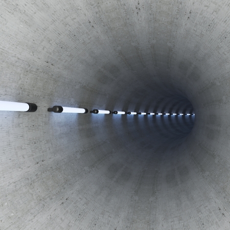 A tunnel in the distanceの写真素材