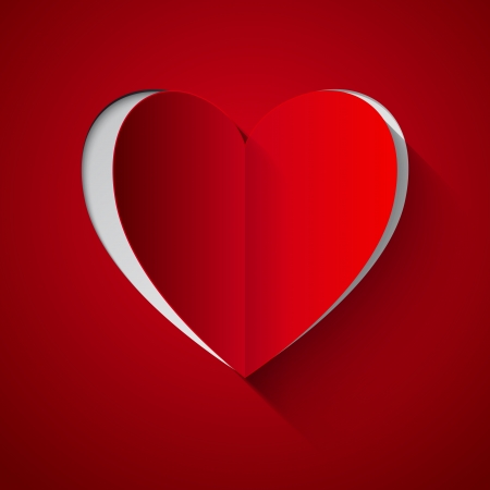 Heart for Valentine's Day. Vector illustration.のイラスト素材
