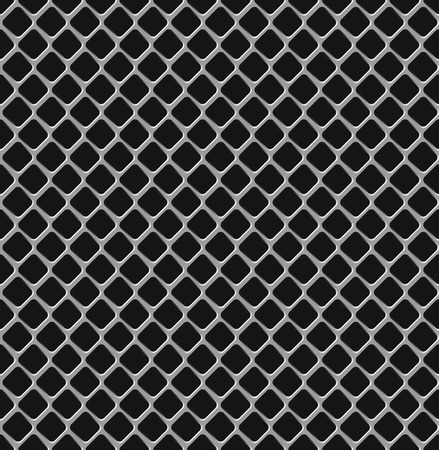 Seamless texture of metal grille.のイラスト素材