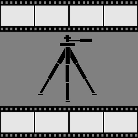 Icon tripod. Vector illustration.のイラスト素材