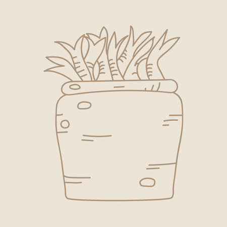Hand drawn food icon of pickled fish in a pot for recipes and restaurant menu.のイラスト素材