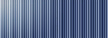 blue corrugated cardboard texture useful as a background - vertical lines