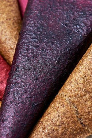Close-up tasty fruit pastille marshmallow clouse-up. Vegetarian lifestyle.