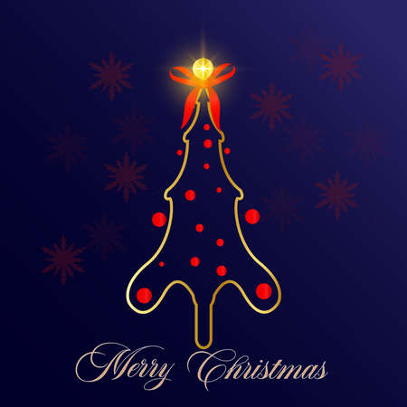 blue Christmas Background Christmas Greeting Cardのイラスト素材