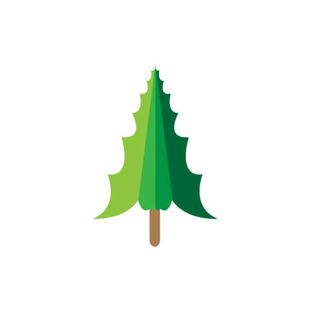 Cypress icon. Simple illustration of cypress vector icon for web. Vector isolated or white backgroundのイラスト素材
