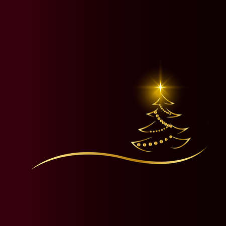 Red Christmas Background Christmas Greeting Cardのイラスト素材