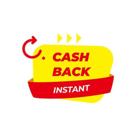 Cashback loyalty program concept. Credit or debit card with returned coins to bank account. Refund money service design. Bonus cash back symbol vector illustrationのイラスト素材