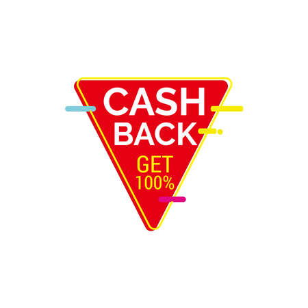 Cashback loyalty program concept. Credit or debit card with returned coins to bank account. Refund money service design. Bonus cash back symbol vector illustrationのイラスト素材
