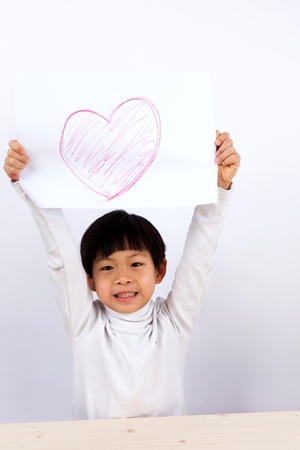 A portrait of a cute asian boyの写真素材