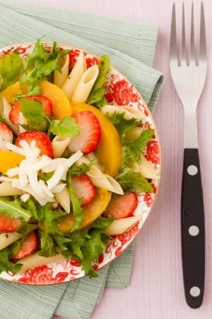 Strawberry, cheese Saladの写真素材