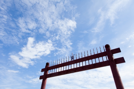 Blue skyの写真素材