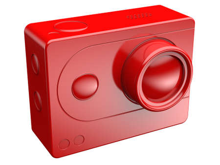 3d illustration of action camera rendererの写真素材