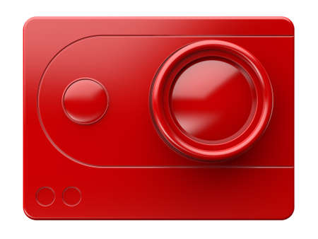 3d illustration of action camera rendererの写真素材