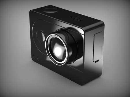 3d illustration of action camera rendererの写真素材