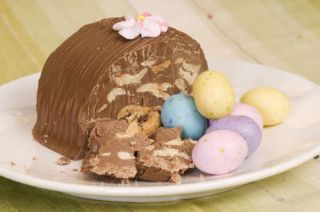 chocolate eggの写真素材