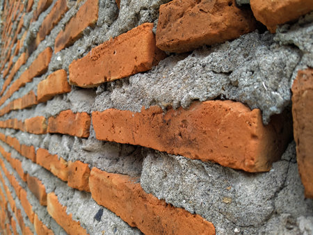 Red brick wall texture. Brick wall background. Red brick wall texture