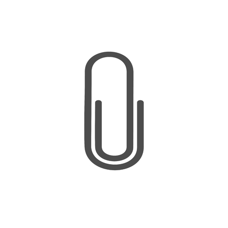 Clip icon on whiteのイラスト素材