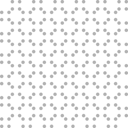 Abstract seamless pattern with grey dots on a white background. Vector illustrationのイラスト素材