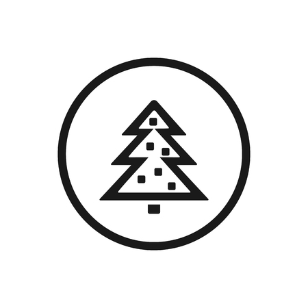 Christmas line icon on a white background. Vector illustrationの写真素材