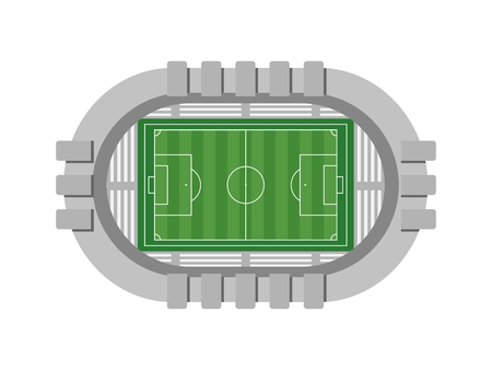 Football stadium top view vector illustrationのイラスト素材
