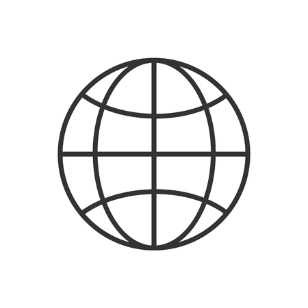 World line icon on a white background. Vector illustrationのイラスト素材