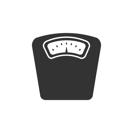 Bathroom scale icon on a white background. Vector Illustrationのイラスト素材