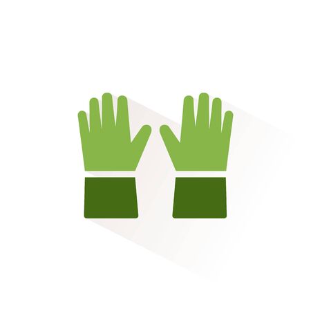 Gloves. Isolated color icon. Clothing glyph vector illustrationのイラスト素材
