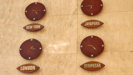 Alarm clock on the wall