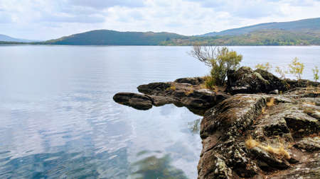 Sanabria Lake, Sanabria Natural Park. Zamora province, Spainの写真素材