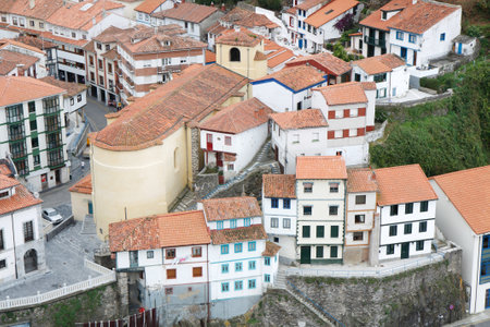 Cudillero is a picturesque fishing village in the North of Spain, Asturias, Spainの写真素材